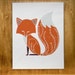 Foxy Fox - 8.5x11 print