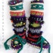 Slipper Boots/Leg Warmers Fabulous and Funky/ Ladies Women Adult/From FunkyCrochetArt