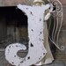 LETTER J 2 ft. tall Shabby Chippy Cottage Vintage Style Signs French Chic Initials Letters