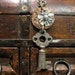 Steampunk Necklace, Clockworks Necklace, Key Necklace, Medieval, Upcycled, Rustic Key, Gothic Jewelry, Upcycled, Rustic, One of a Kind, OOAK