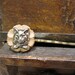 Kitten Bobby Pin, Cat Hair Clip, Cat Bobby Pin, Vintage Button, Hair Clip, Silver Ox