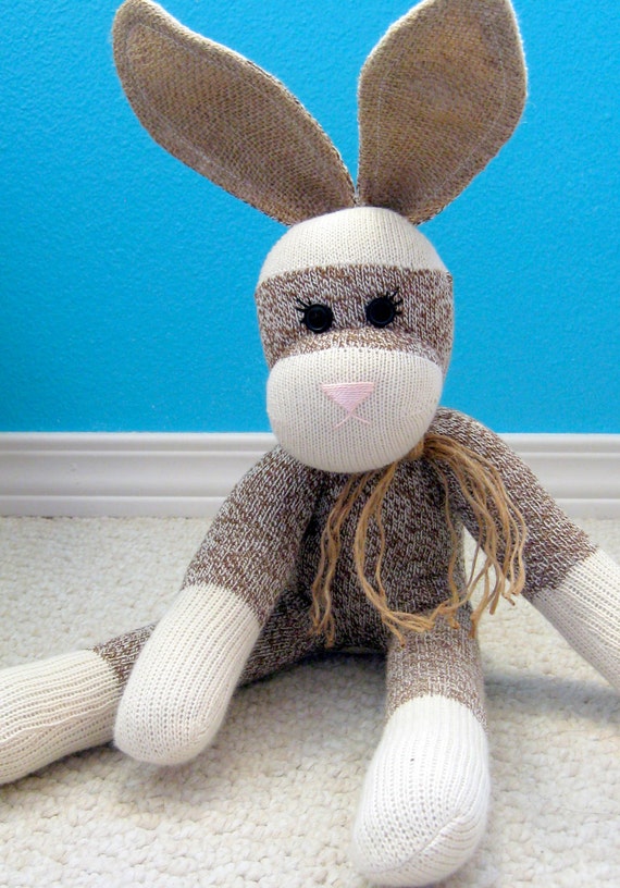 sock monkey bunny