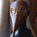 Light Brown Doctor Plague Leather Mask for Halloween, Fancy Dress