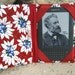 Kindle 3 eReader or Kindle Fire Cover Rasperry Red, White and Blue Floral