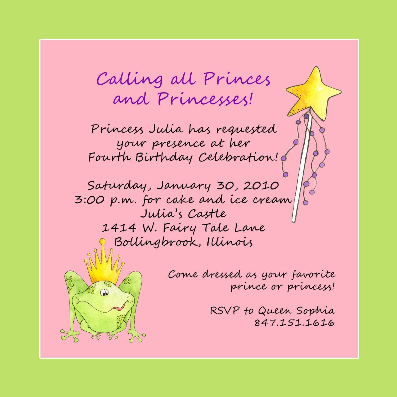 princess-theme-birthday-party-invitation-custom-wording