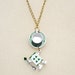 Tea Cup and Playing Card Necklace