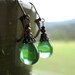 Green Glass Earrings