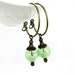 Snow Globe Earrings Glass Orbs Hoops