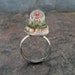 Lighthouse Ring Miniature Snow Globe Adjustable