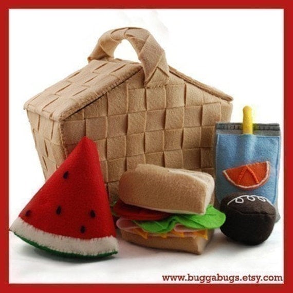 PERFECT PICNIC PDF Felt Food Pattern Basket Hoagie