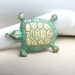 RESERVED for Jenn, Patina Turtle Pendants Charms, Verdigris Patina