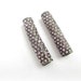 Light Rose and Gunmetal Rhinestone Pave Bar, Basketball Wives, 1pc