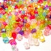 CLOSING SHOP - Last Ones - mixed color acrylic faceted beads in a 2 inch x 3 inch bag - 3.5mm x 4mm B41