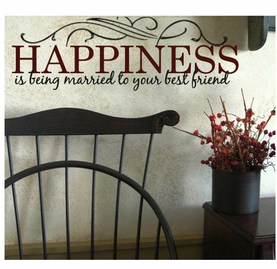 Download Happiness is being married to your Best Friend Vinyl Graphics