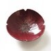 Poppy serving bowl in stoneware ceramic with deep ruby red glaze