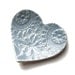 Sweet heart dish Wedgwood blue Ceramic pottery Kitchen snack plate Ring dish Soap dish Wedding Engagement present Vintage Lace Modern design