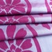 Japanese Kimono Fabric - Large Purple Blossoms on Lilac