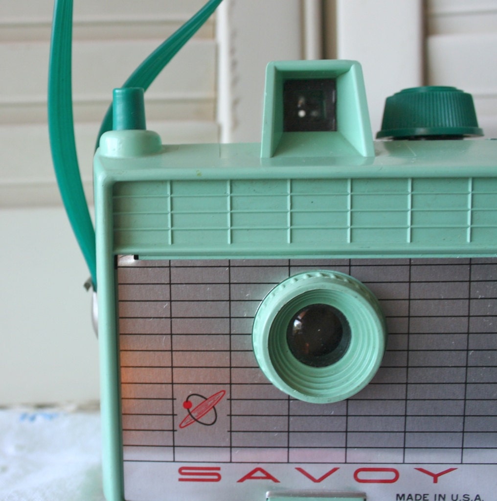 Vintage Savoy Camera in Mint Green reserved for by dulcinas