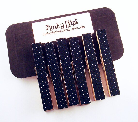 Decorative Wooden Clothespins Funky Clips