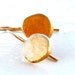 Organic gold earrings eco friendly recycled silver earrings