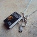 MOVIE SPECIAL HungerGames Necklace with Book Charm and Arrow Charm