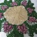 VINTAGE Needle Work Crochet Lace Grape Cluster DOILY