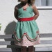 CHERRY print RETRO sundress in STORYBOOK style girls birthday party dress