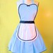 ALICE in WONDERLAND .... Retro 50s Apron sexy hostess bridal shower gift and is vintage inspired womens flirty costume full aprons
