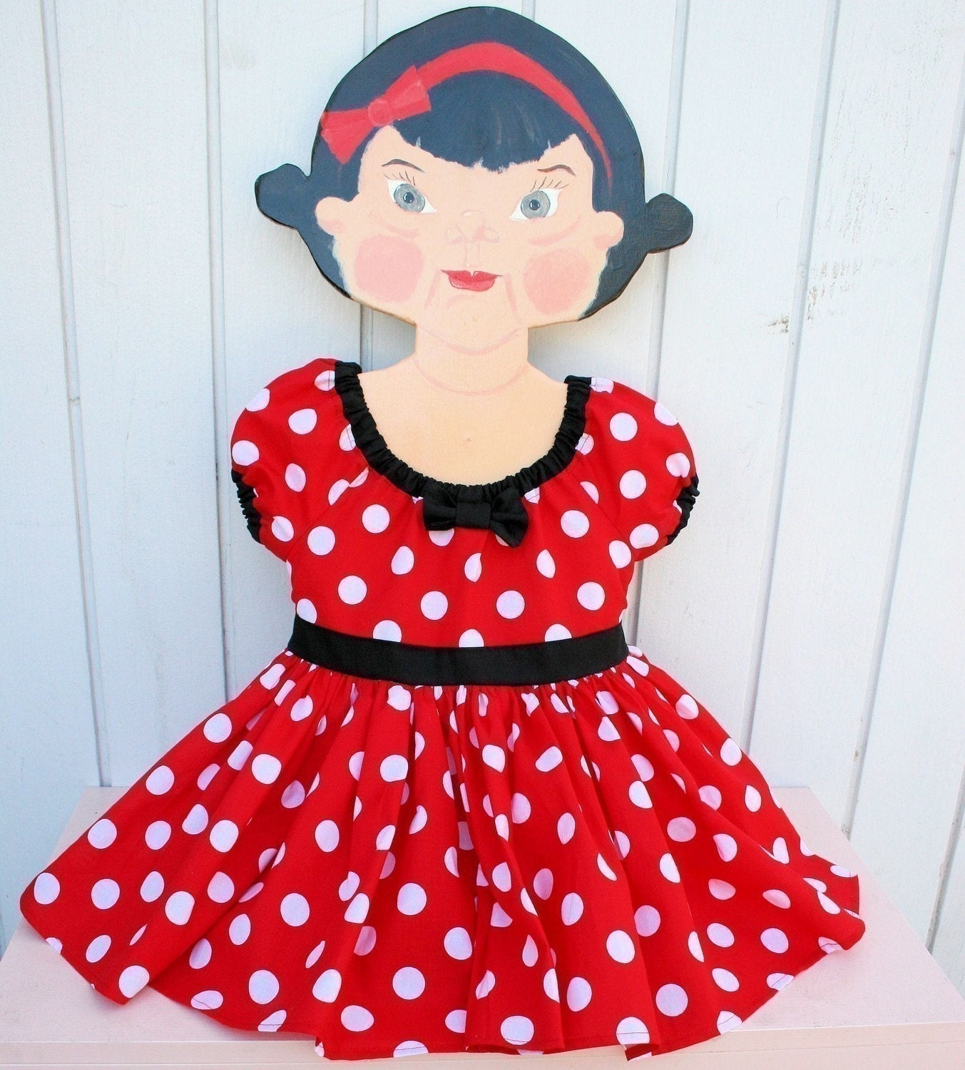 Minnie Mouse Dress Red Polka Dots Dress Minnie Mouse