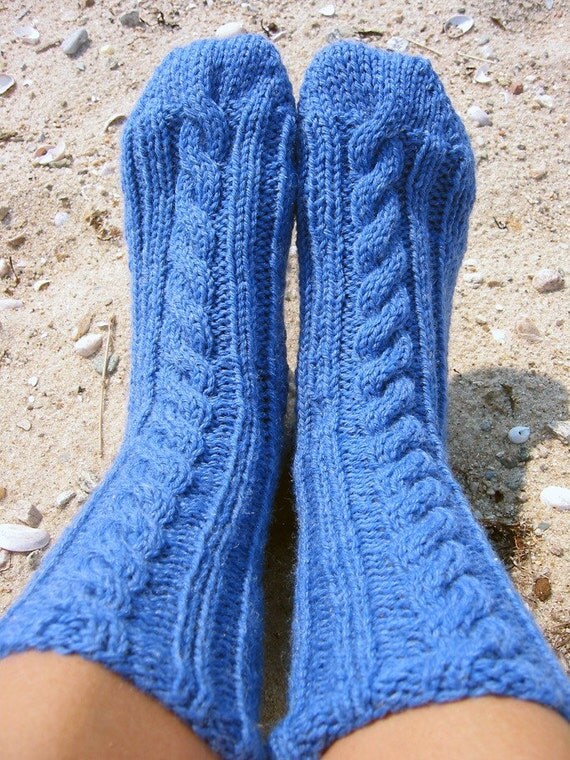 Mimi's Bed Socks-a PDF sock knitting pattern