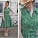 Vintage 50s Sleeveless Day Dress in Geometric Abstract Novelty Vintage Cotton Print - sz M