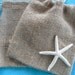 SET OF 100 Starfish Burlap Favor Bags or Candy Buffet Bags - Item 1157
