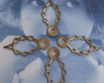 Steampunk Brass Ox Plated Very Neat Watch Hands 1057BOX x4