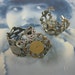 CLEARANCE VERY light weight Antique Silver Ox Plated Filigree Adjustable Rings 952SOX x4