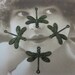 Verdigris Patina Brass Dragonfly Connectors 997VER x4