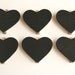 Heart Chalkboard Clips from France - s/6