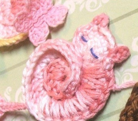 pattern key crochet diagram Tiny Ornament Kitty Darling or CROCHET    PATTERN Crocheted  Cat