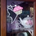 CLING Pocket Full of Posiez Cupcake Bat Vinyl Window Cling