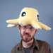 Fleece Octopus Hat - Light Yellow