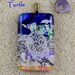 Sea Turtle - Handmade Fused Glass Pendant by BluDragonfly - SRA
