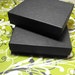 10 Pack 3.5 X 3.5 X 1 Inch Matte Black Size Cotton Filled Jewelry Presentation Gift Boxes