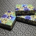 10 Pack Blue and Purple Design Origami Style Floral Pattern 3.25X2.25X1 Inch Sized Cotton Filled Jewelry Presentation Boxes