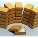 100 Pack of 3.25X2.25X1 Inch Size Kraft Paper Cotton Filled Jewelry Presentation Boxes