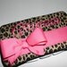 Reserved for Jessica ... CHEETAH ... Leopard .... Personalized ... WIPE Case ... HOT Pink
