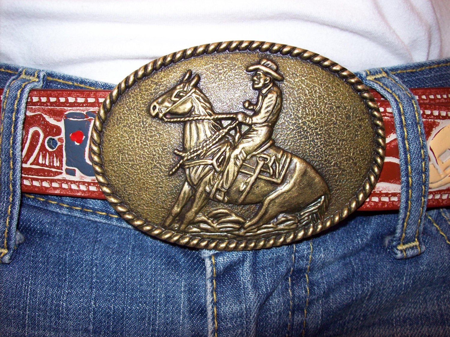 Best Of white cowboy belt buckles Buckle wide belts