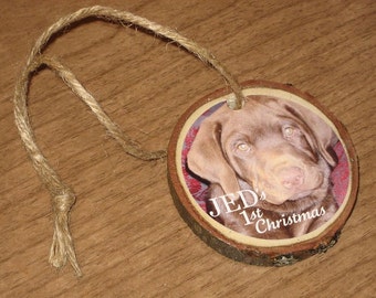 Custom Photo WINE CHARMS made from tree by WasteNotRecycledArt