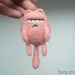 Needle felted christmas ornament - bad cat ornament