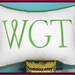 Large Font Monogrammed Personalized Pillow Cover - Lumbar Size 12 x 16