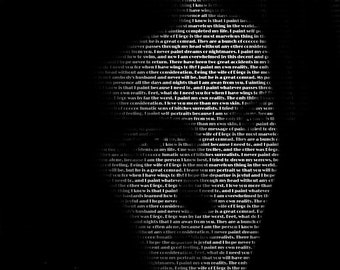 Greer Garson 11x14 Typographical Portrait Fine Art by artfamilia