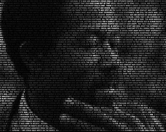 Eldridge Cleaver - 11x14 Typographical Portrait Fine Art Print